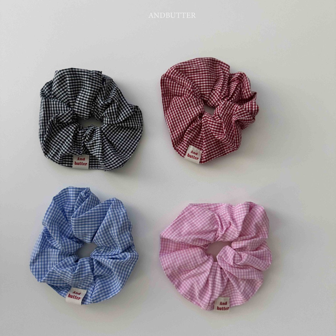 《予約》Check scrunchies / andbutter