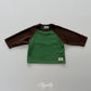 《予約》Raon Color Block Raglan Tee / ELLY MOLLY