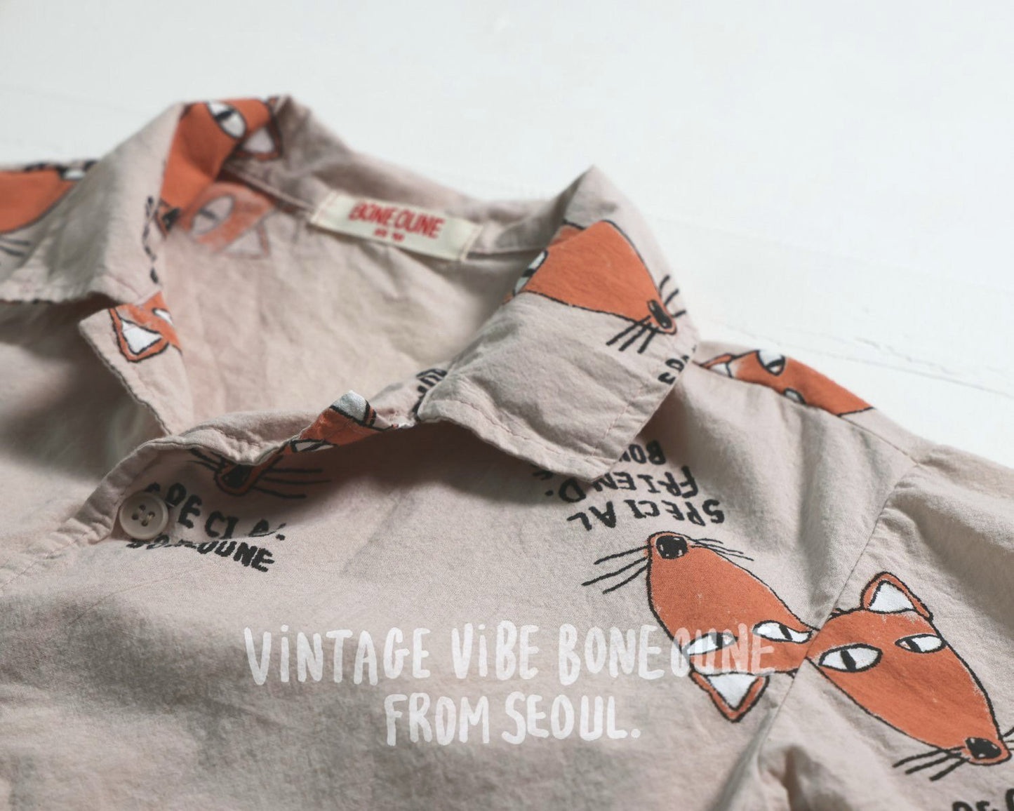 《予約》Fox Collar Shirt / Boneoune