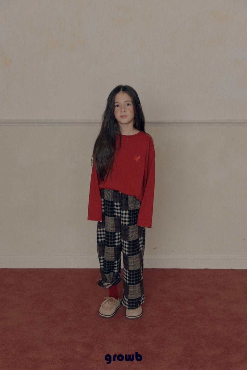 《予約》Patchwork Check Pants / GROWB