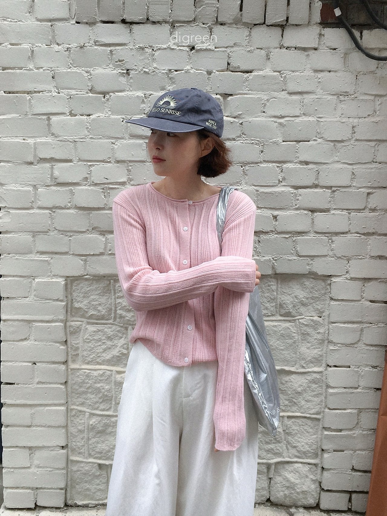 《予約》Wiggly Rib Cardigan / digreen (mom)