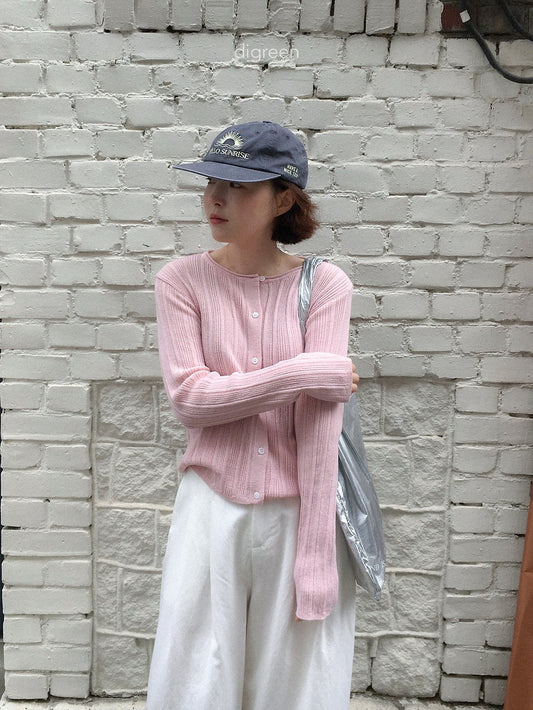 《予約》Wiggly Rib Cardigan / digreen (mom)