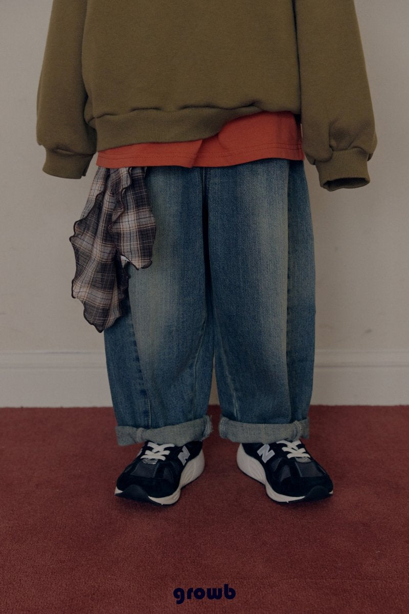 《予約》Curve Denim Pants / GROWB