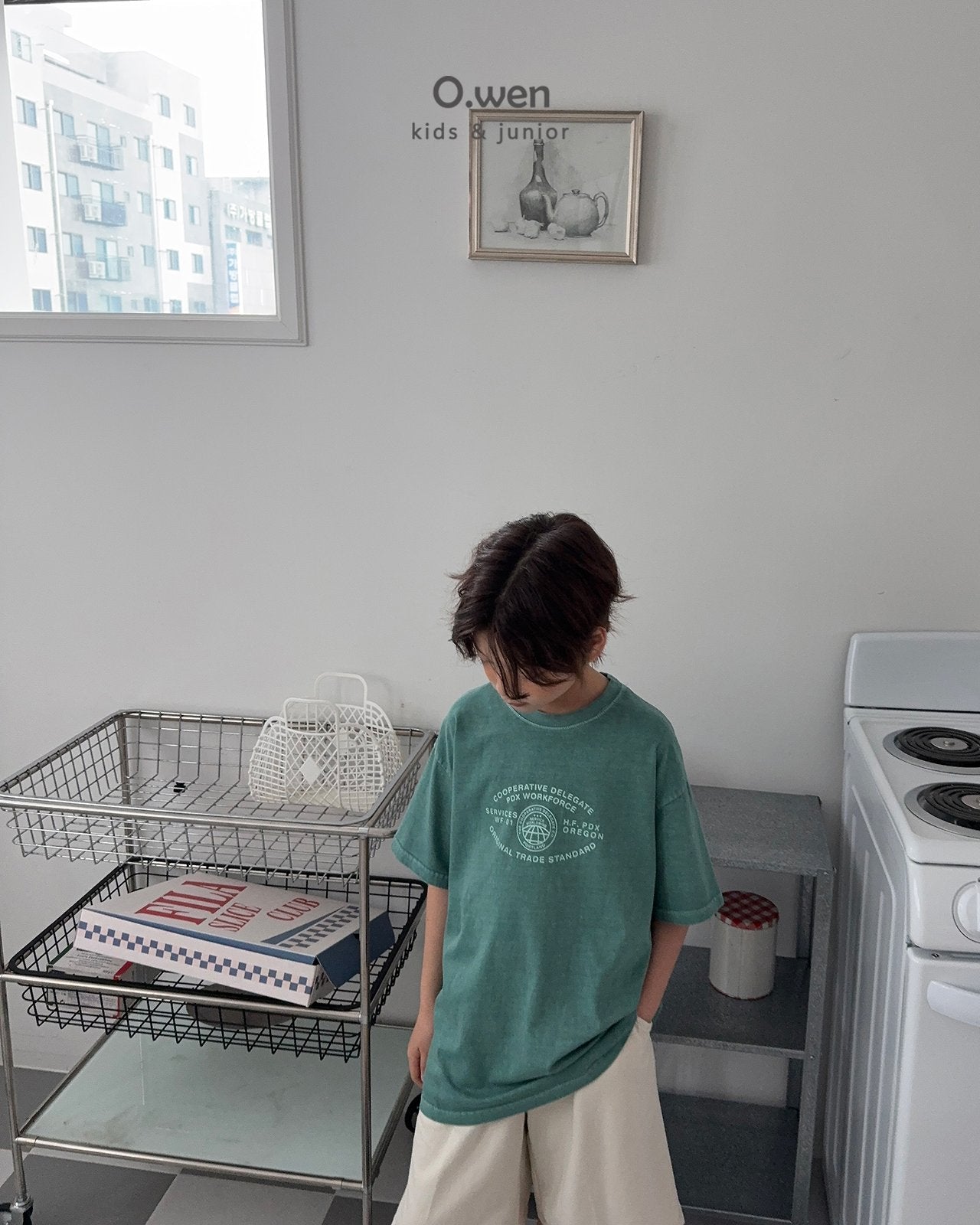 《予約》Slit Pigment Tee / O.wen (adultまで)