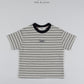 《予約》Mention Stripe Tee / O.wen