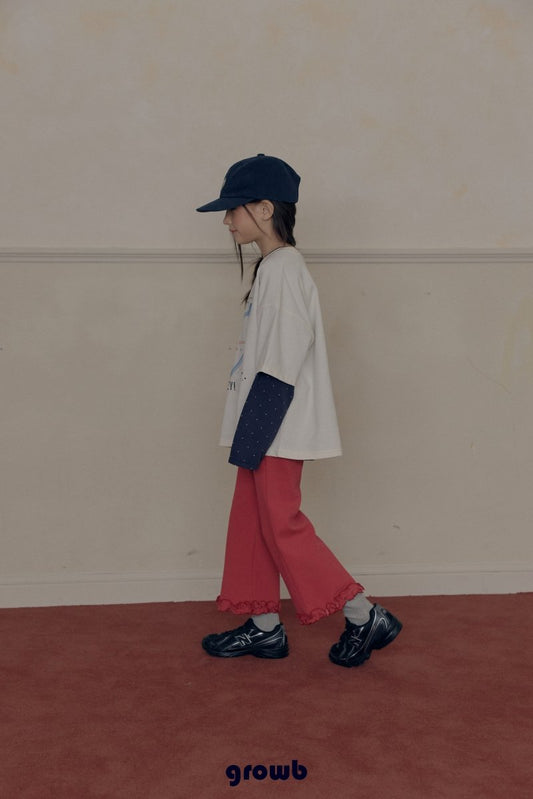 《予約》Siron Frill Rib Pants / GROWB