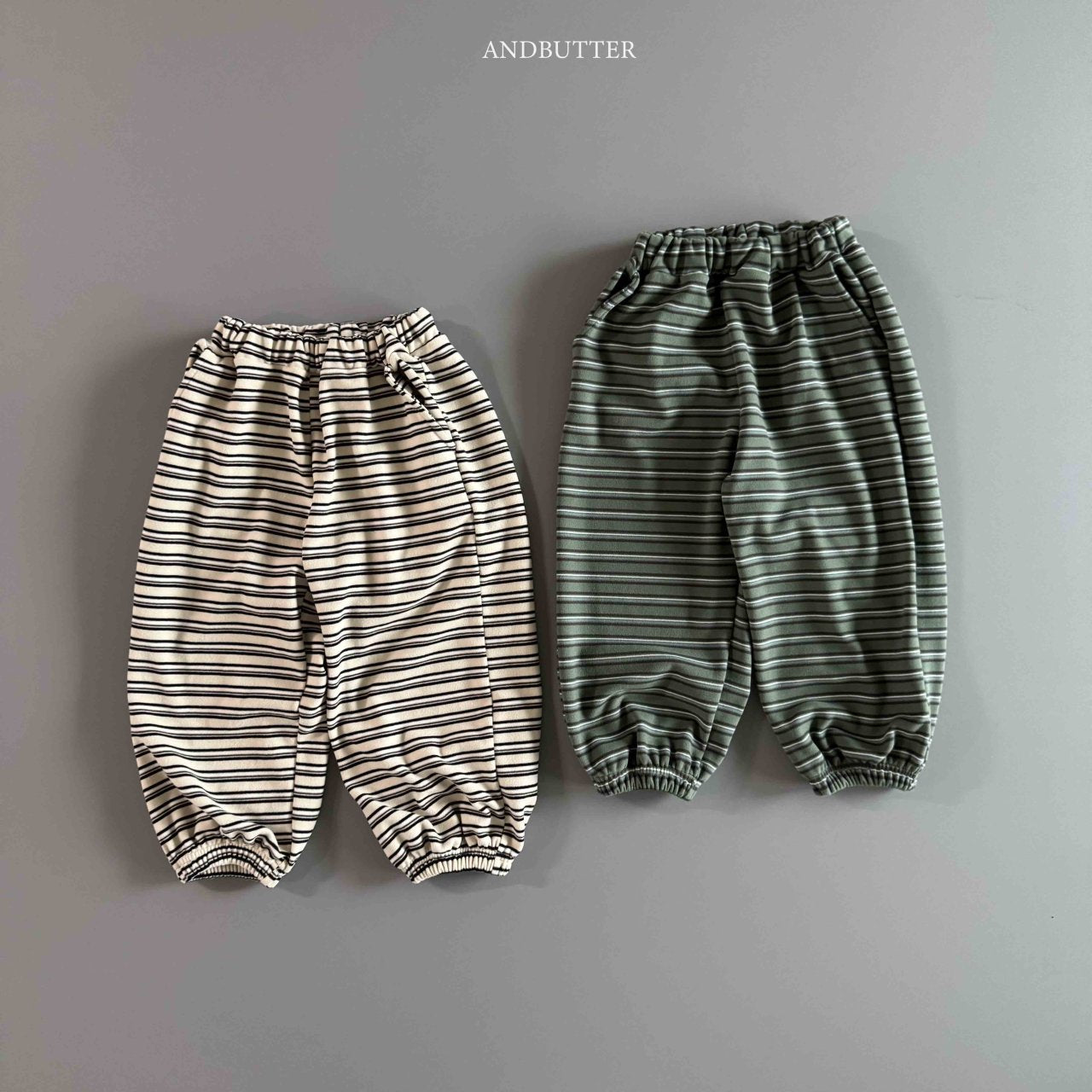 《予約》Mellow Stripe Jogger / andbutter