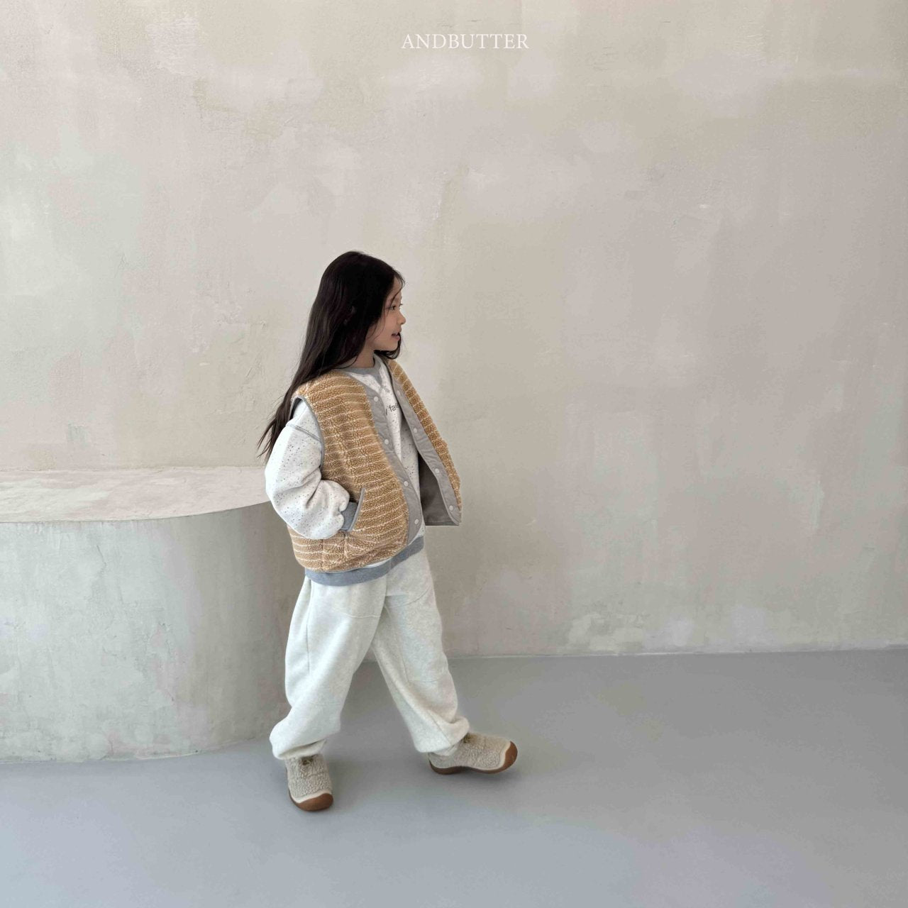 《予約》Reversible ST Dumble Vest / andbutter