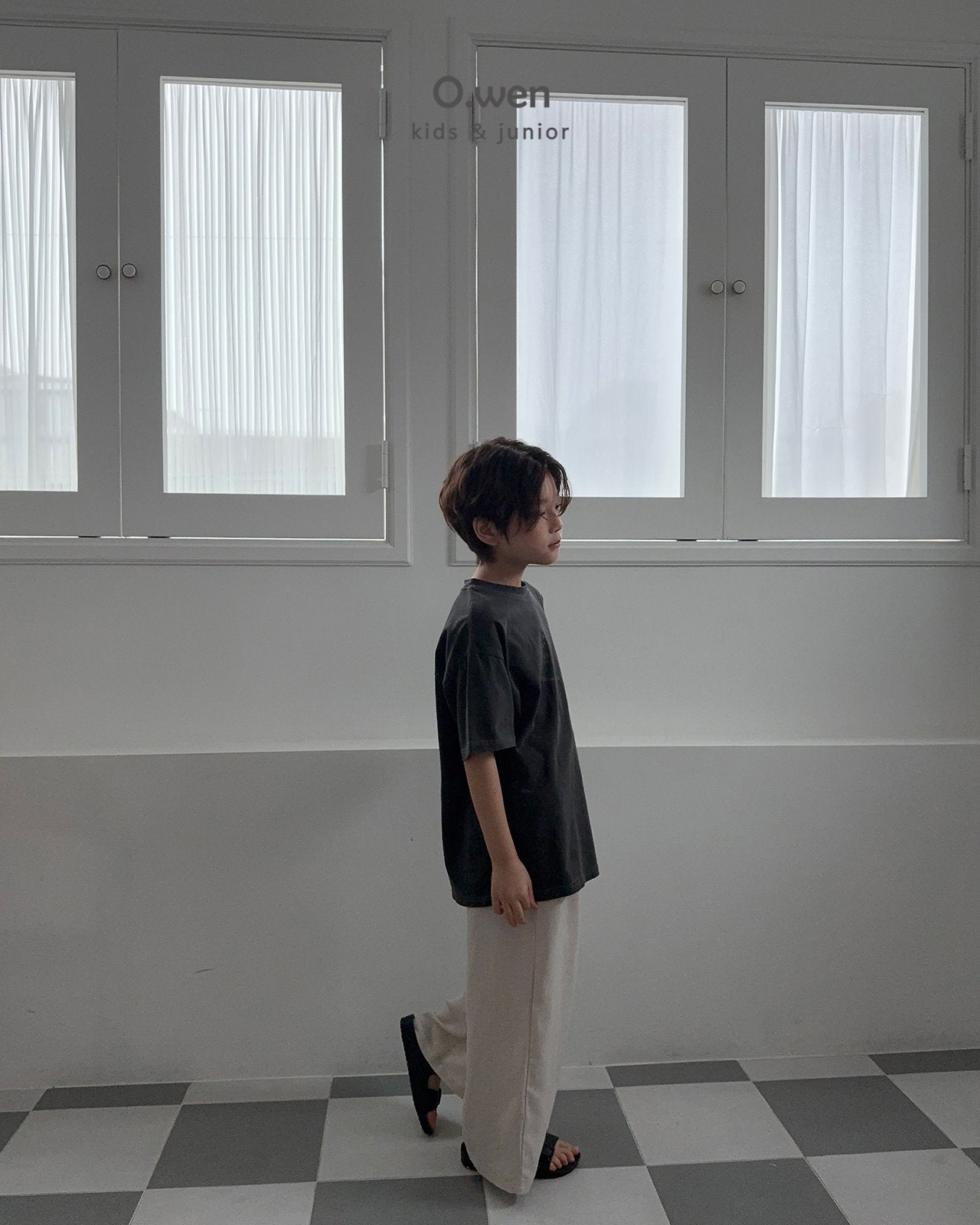 《予約》Slit Pigment Tee / O.wen (adultまで)