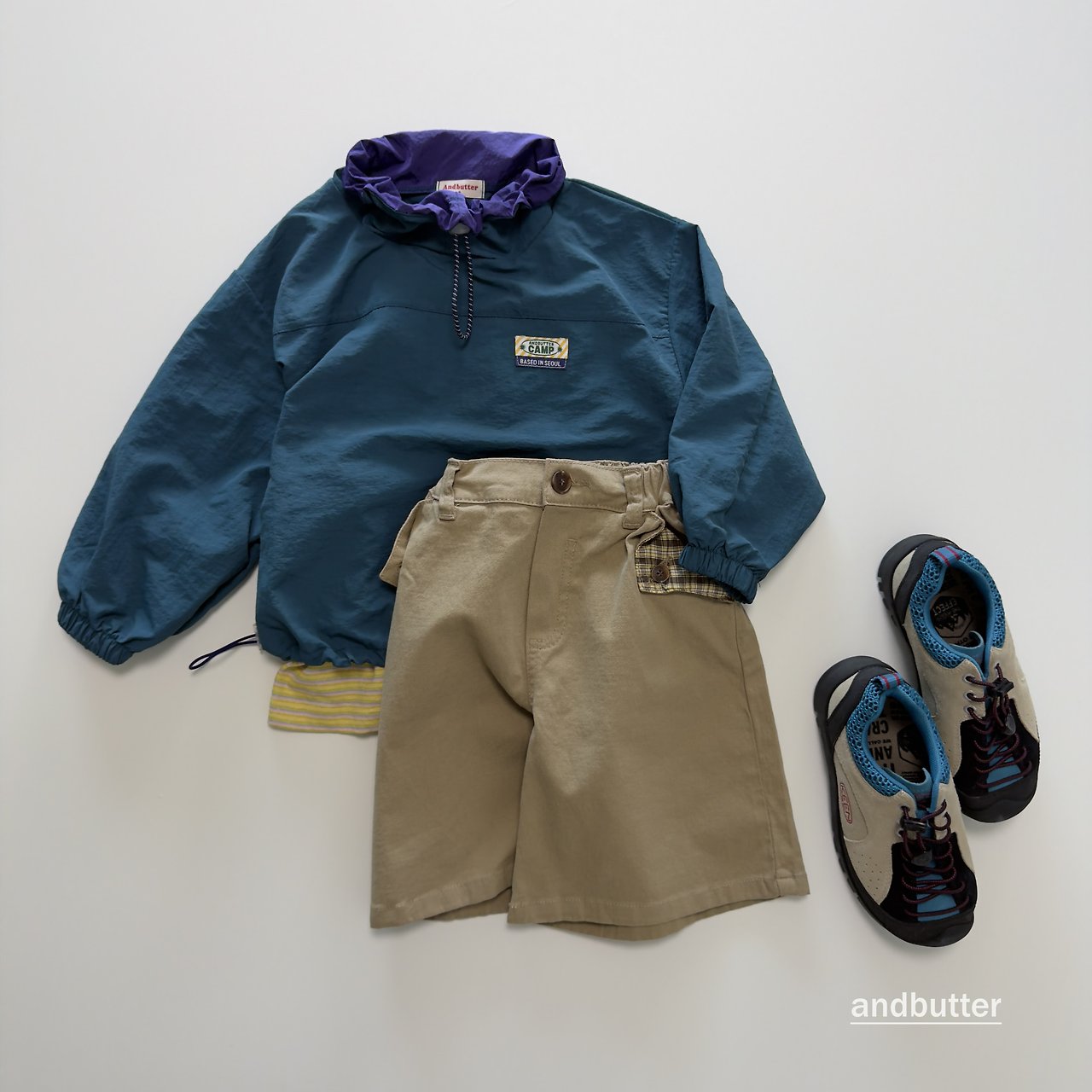 《予約》Color Neck Anorak / ANDBUTTER