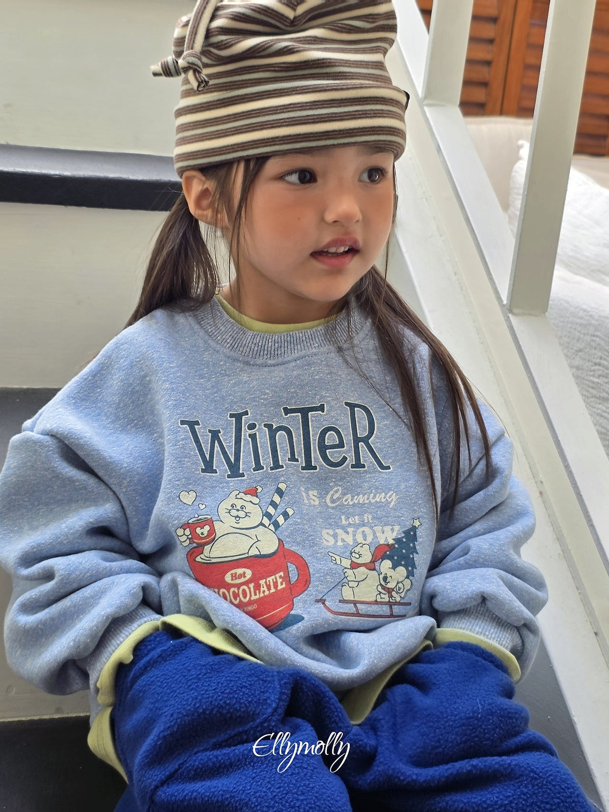 《予約》Winter Snow Sweatshirt / ELLY MOLLY