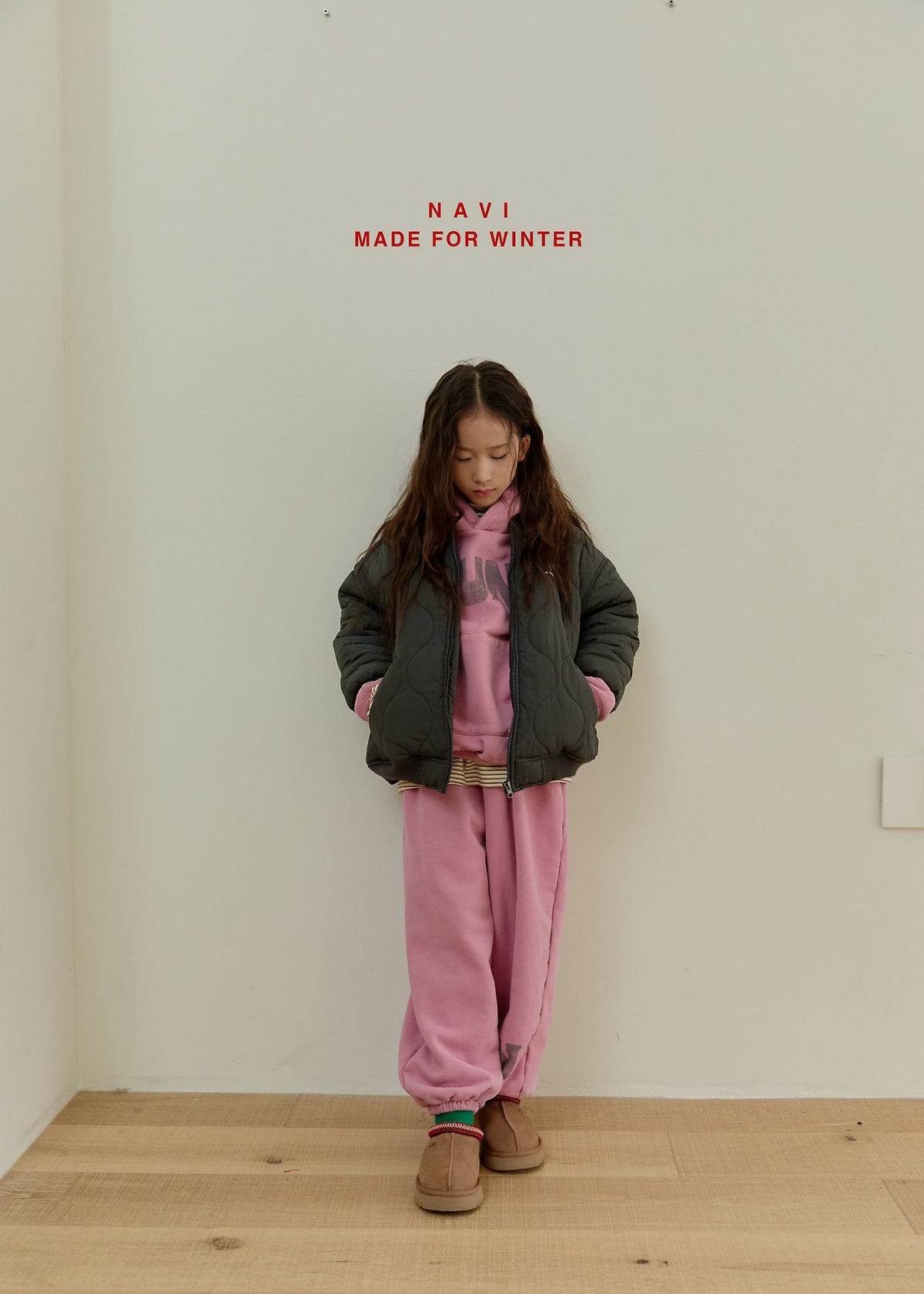 《予約》Bomber Quilted Jacket / NAVI