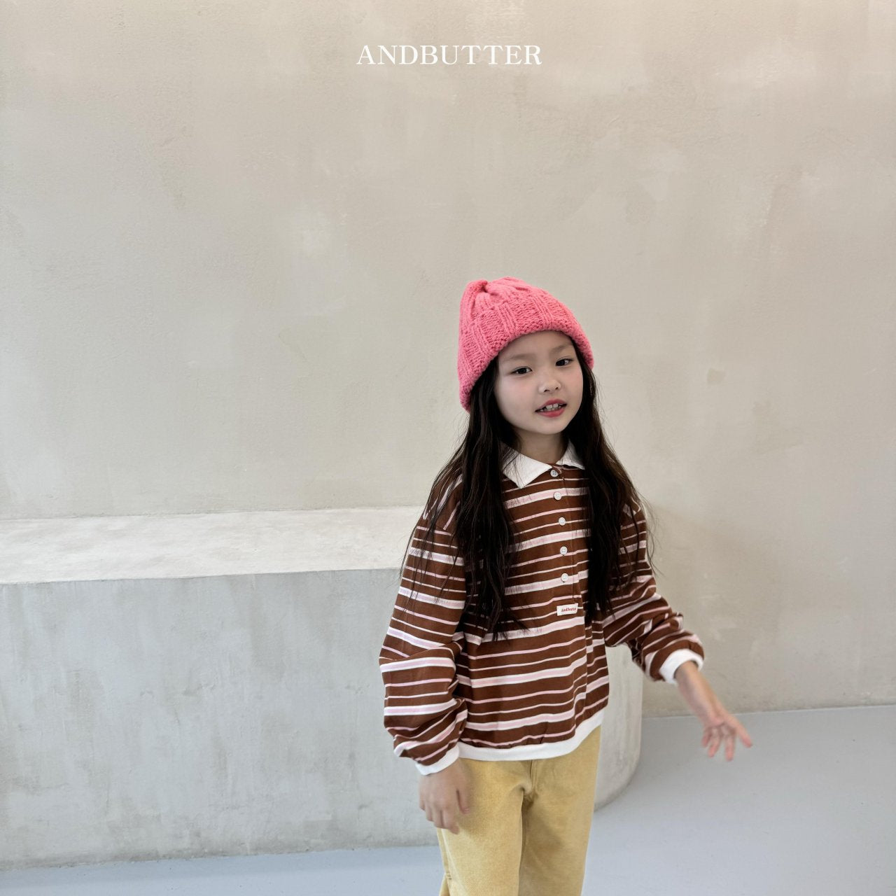 《予約》Stripe Rugby Tee / andbutter