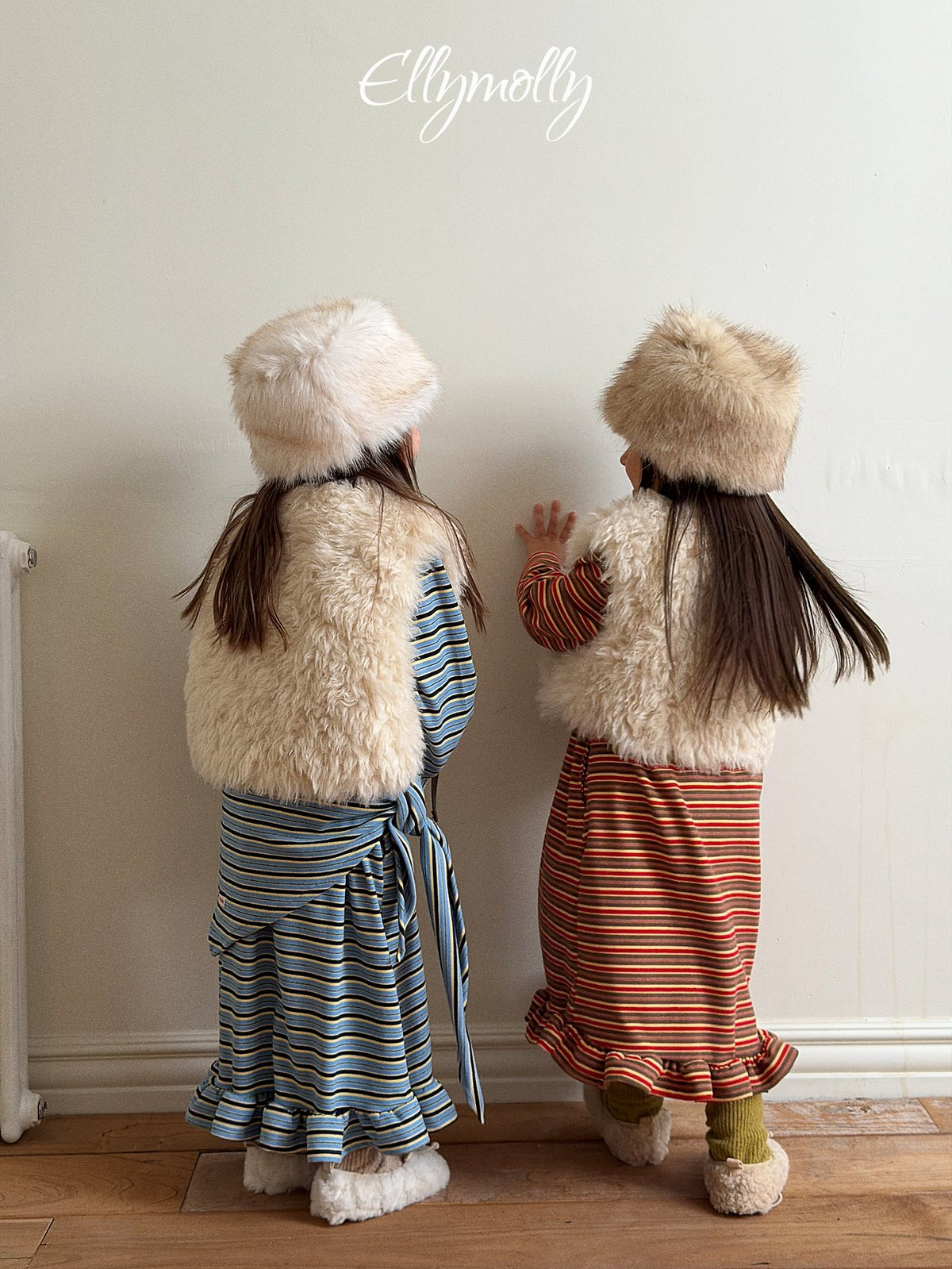 《予約》Fleece Frill Long Dress / ELLY MOLLY