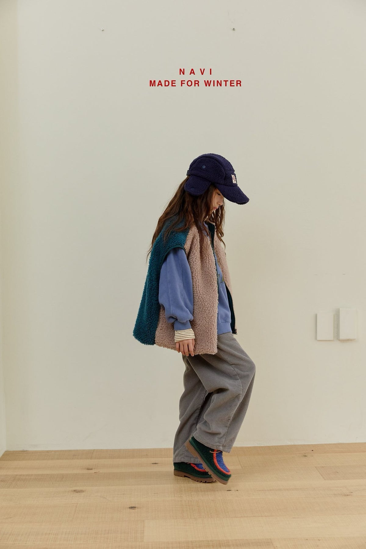 《予約》Dumble Fleece Vest / NAVI