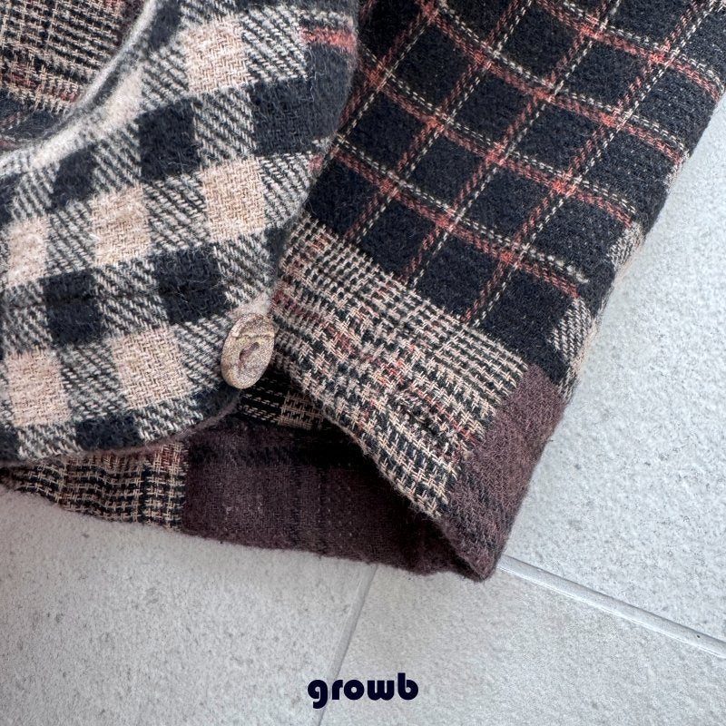 《予約》Patchwork Check Pants / GROWB