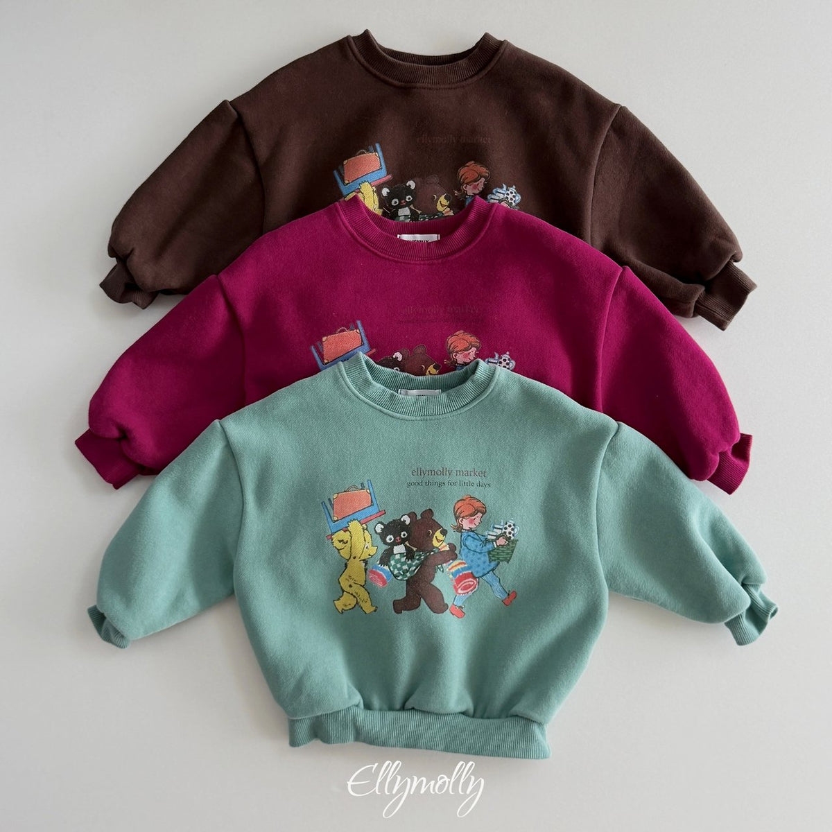 《予約》Market Friends Sweatshirt / ELLY MOLLY