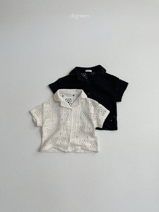 《予約》Crochet Shirt / digreen