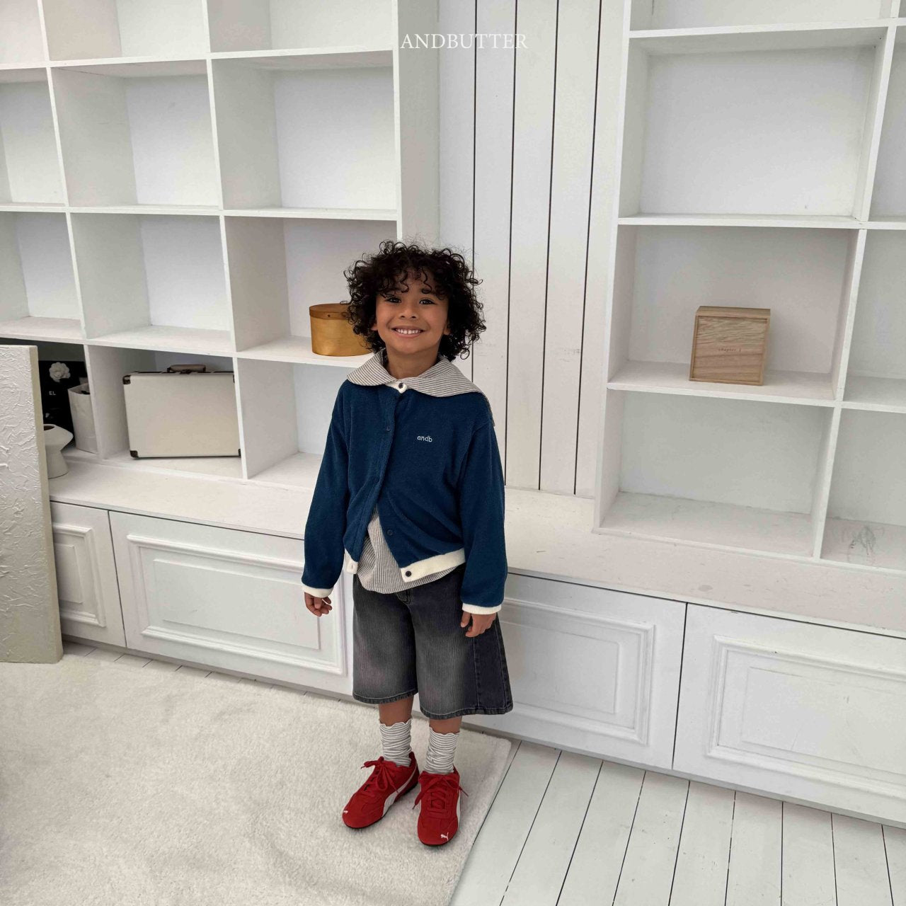 《予約》Line Bermuda Denim / andbutter