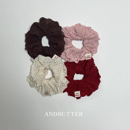 《予約》Punching Lace Scrunchies / andbutter