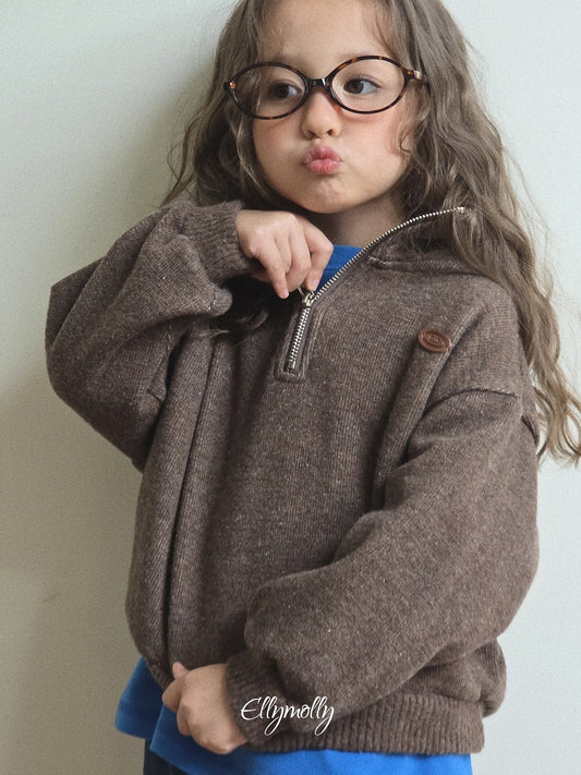 《予約》Arden Wool Half-Zip / ELLY MOLLY