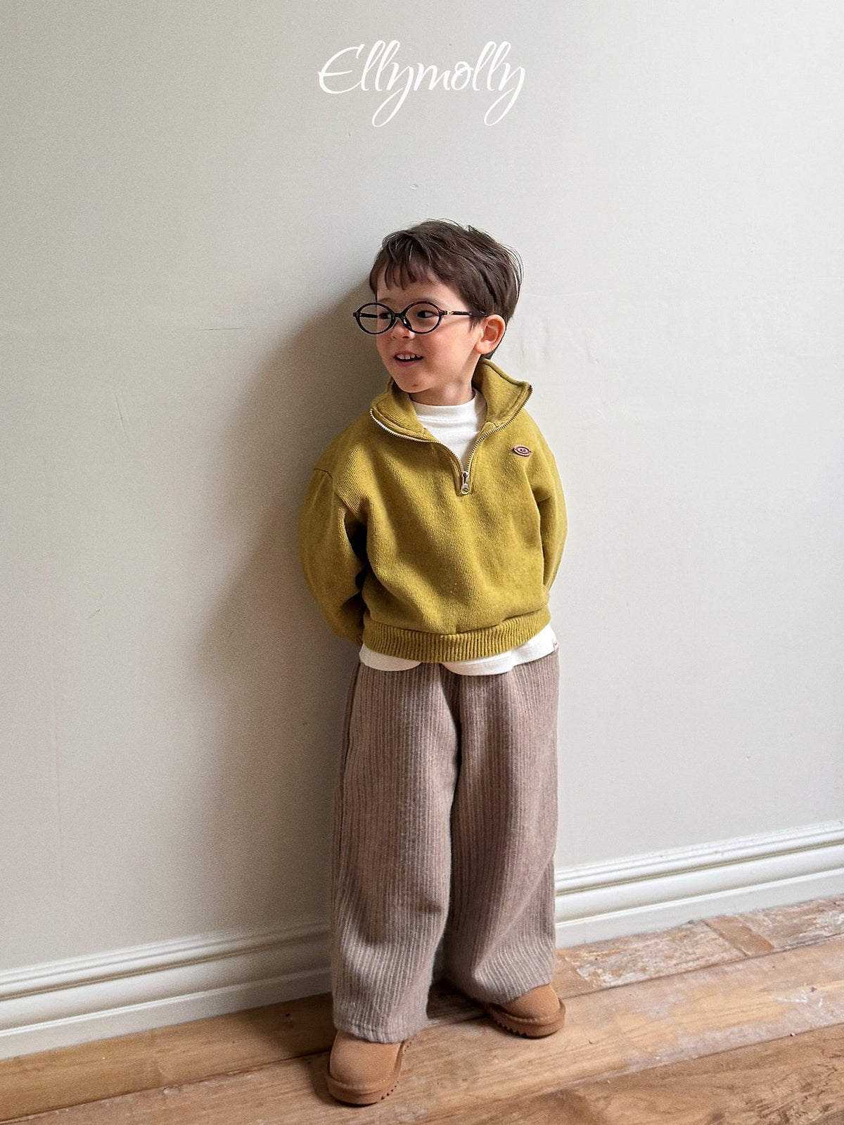 《予約》Arden Wool Half-Zip / ELLY MOLLY