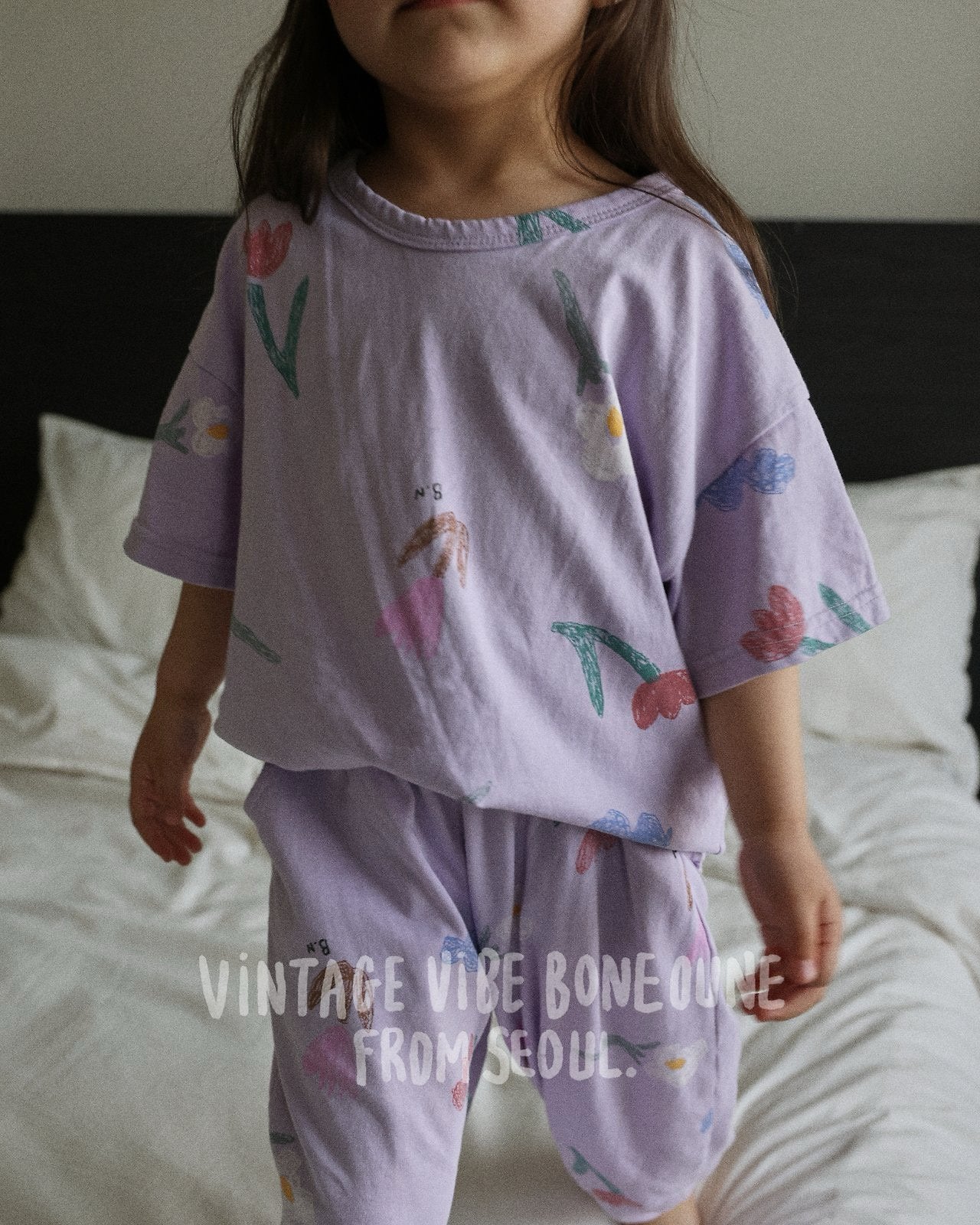 《予約》Flower Short-sleeve T-shirt / Boneoune