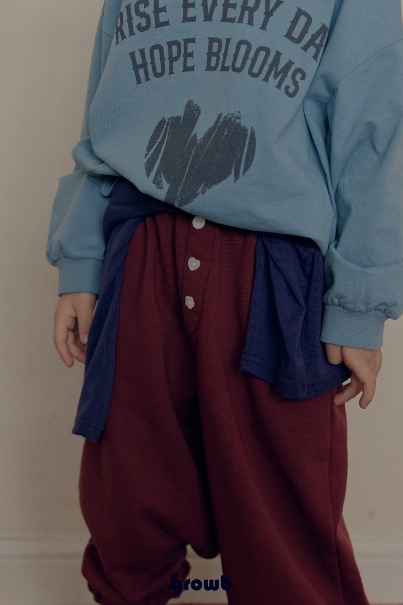 《予約》Button Jogger Pants / GROWB