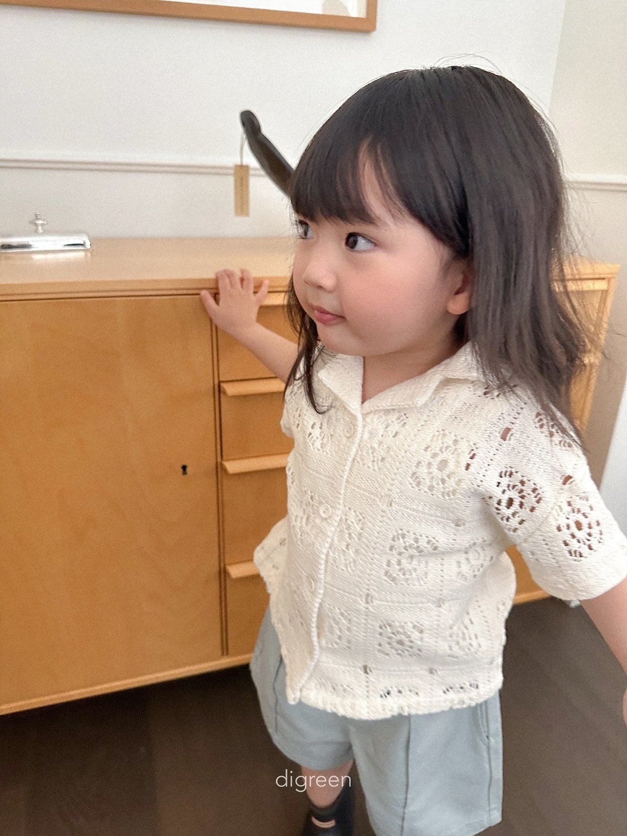 《予約》Crochet Shirt / digreen