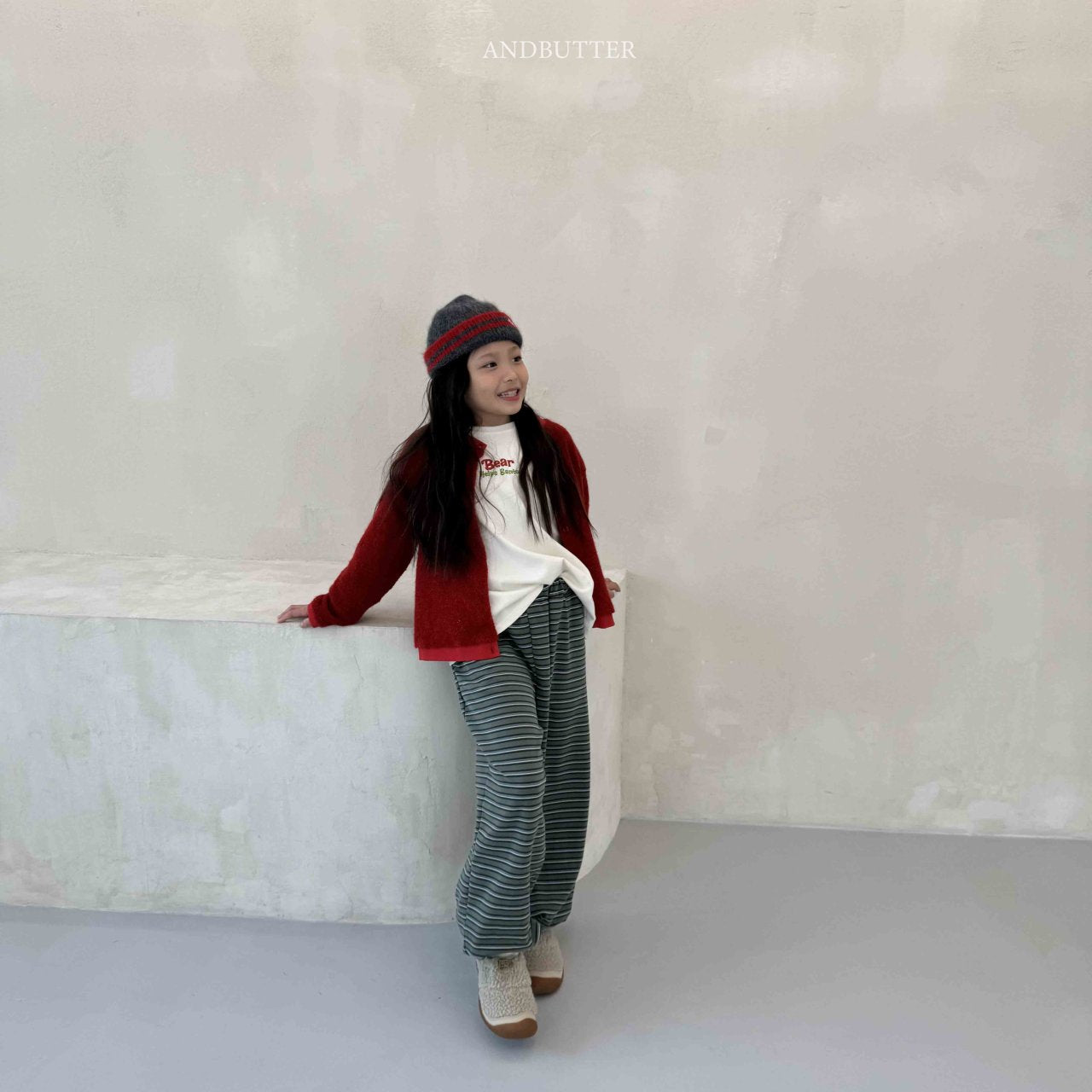 《予約》Mellow Stripe Jogger / andbutter