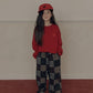 《予約》Patchwork Check Pants / GROWB