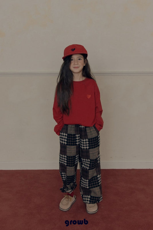 《予約》Patchwork Check Pants / GROWB