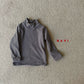 《予約》Snug Stripe Mock Neck Tee / NAVI