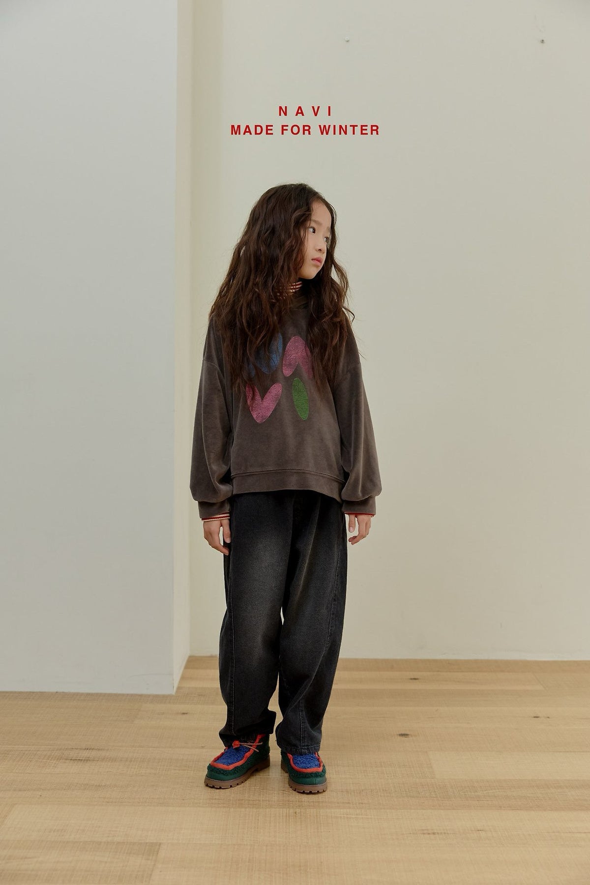 《予約》Butterfly Velour Hoodie / NAVI
