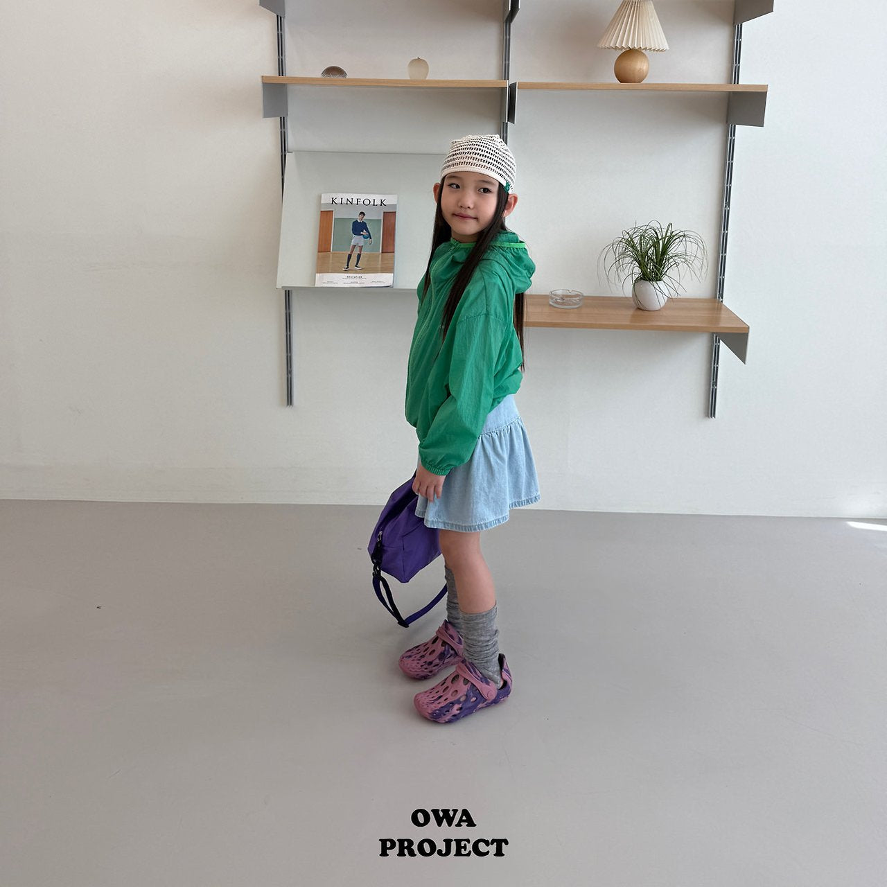 《予約》Slit Denim Dress / OWA PROJECT