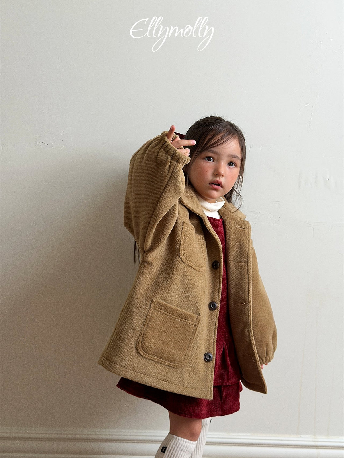 《予約》 Fluffy Wool Coat / ELLY MOLLY