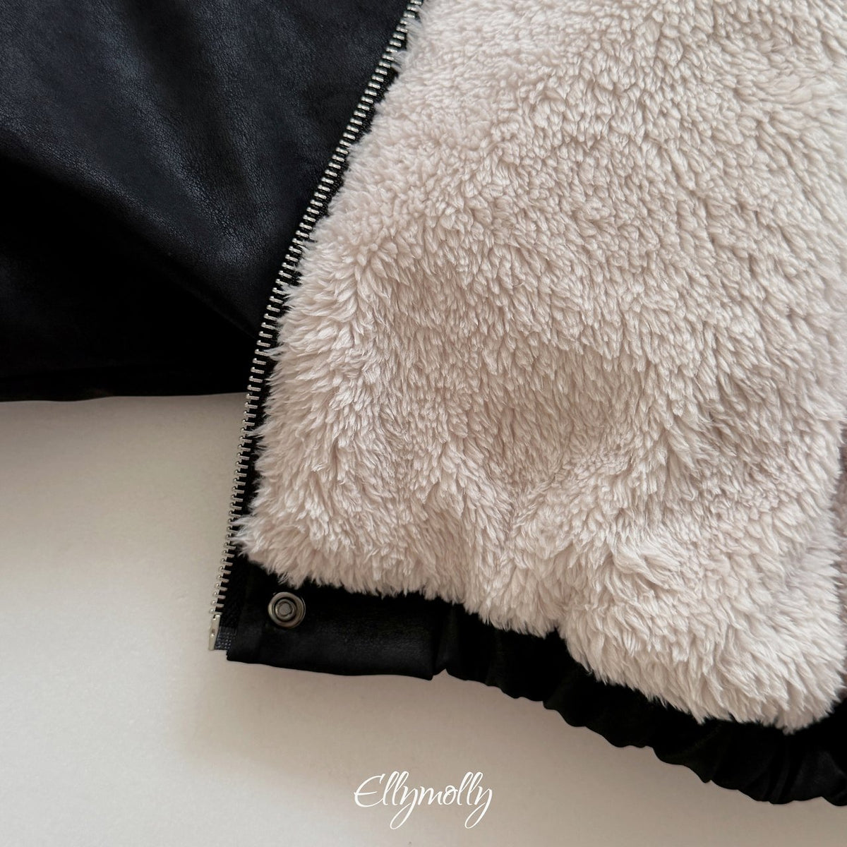 《予約》Big Collar Shearling Jacket / ELLY MOLLY