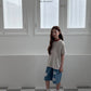 《予約》Mention Stripe Tee / O.wen