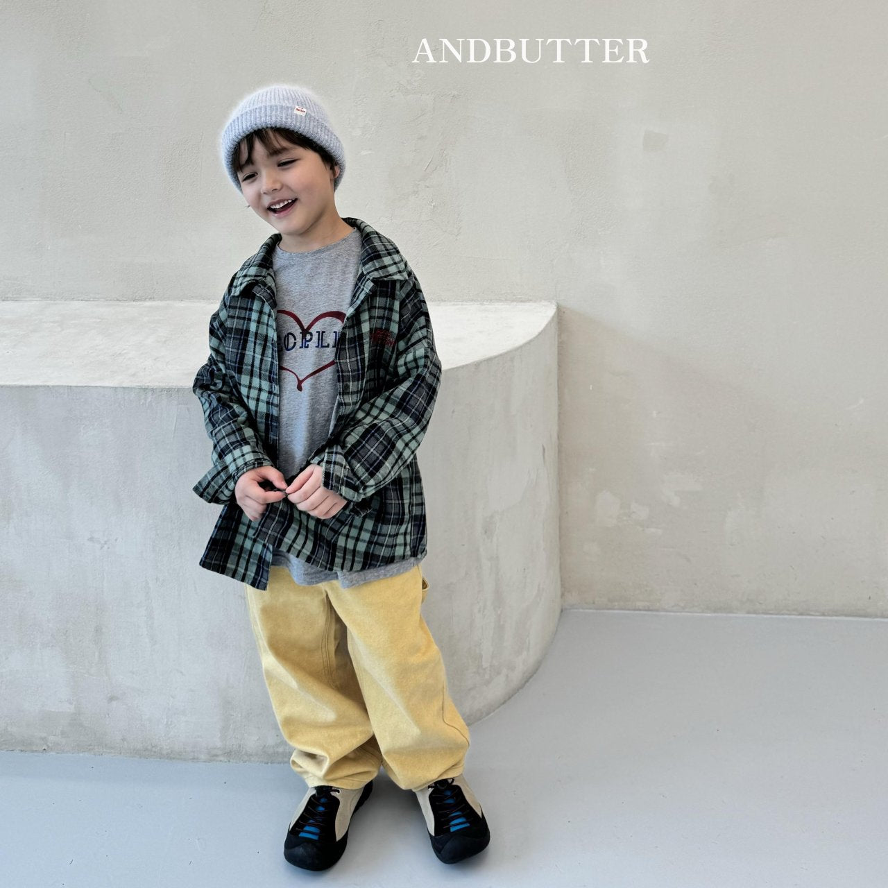 《予約》Musee Check Shirt / andbutter