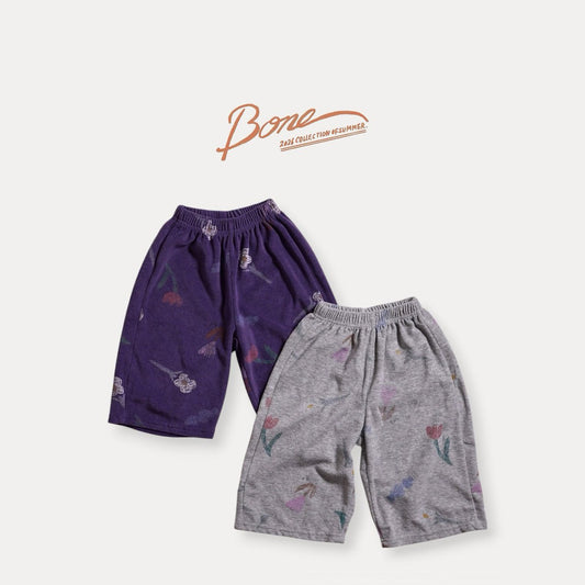 《予約》Flower Terry Pants / Boneoune