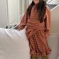 《予約》Fleece Frill Long Dress / ELLY MOLLY