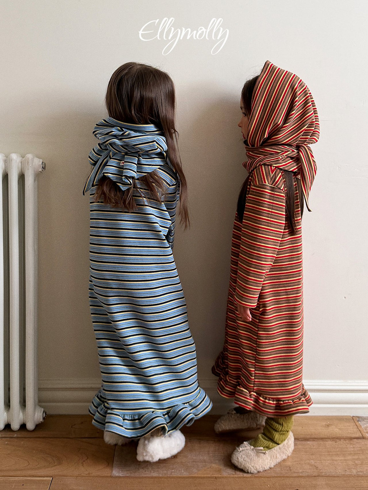 《予約》Fleece Frill Long Dress / ELLY MOLLY