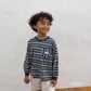 《予約》Heart Pocket Stripe T-Shirt / ANDBUTTER