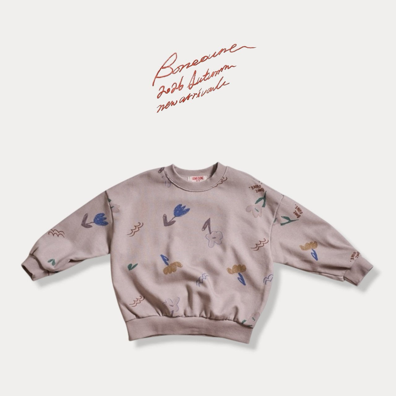 《予約》Flower Sweatshirt / BONEOUNE