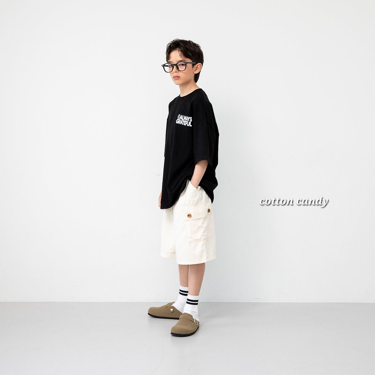 《予約》Square T-shirt / cotton candy