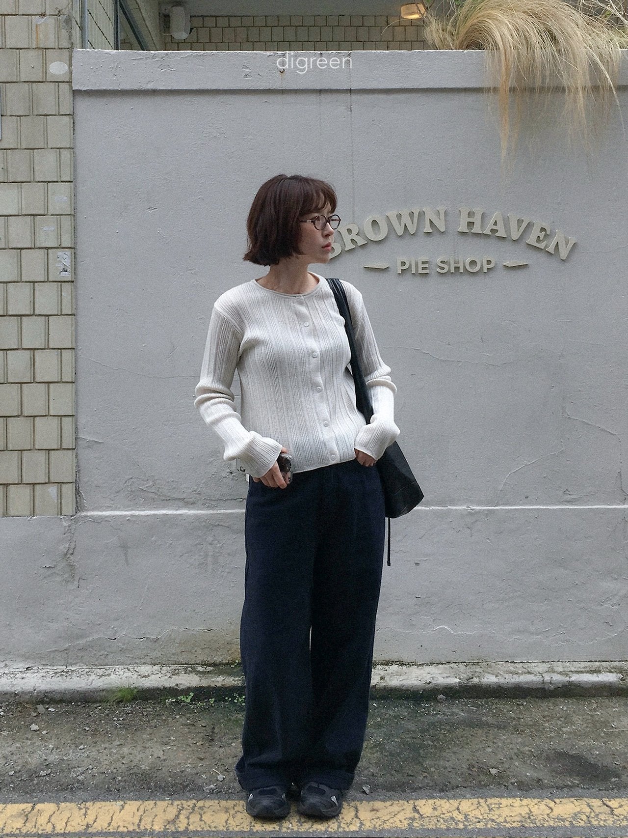 《予約》Wiggly Rib Cardigan / digreen (mom)