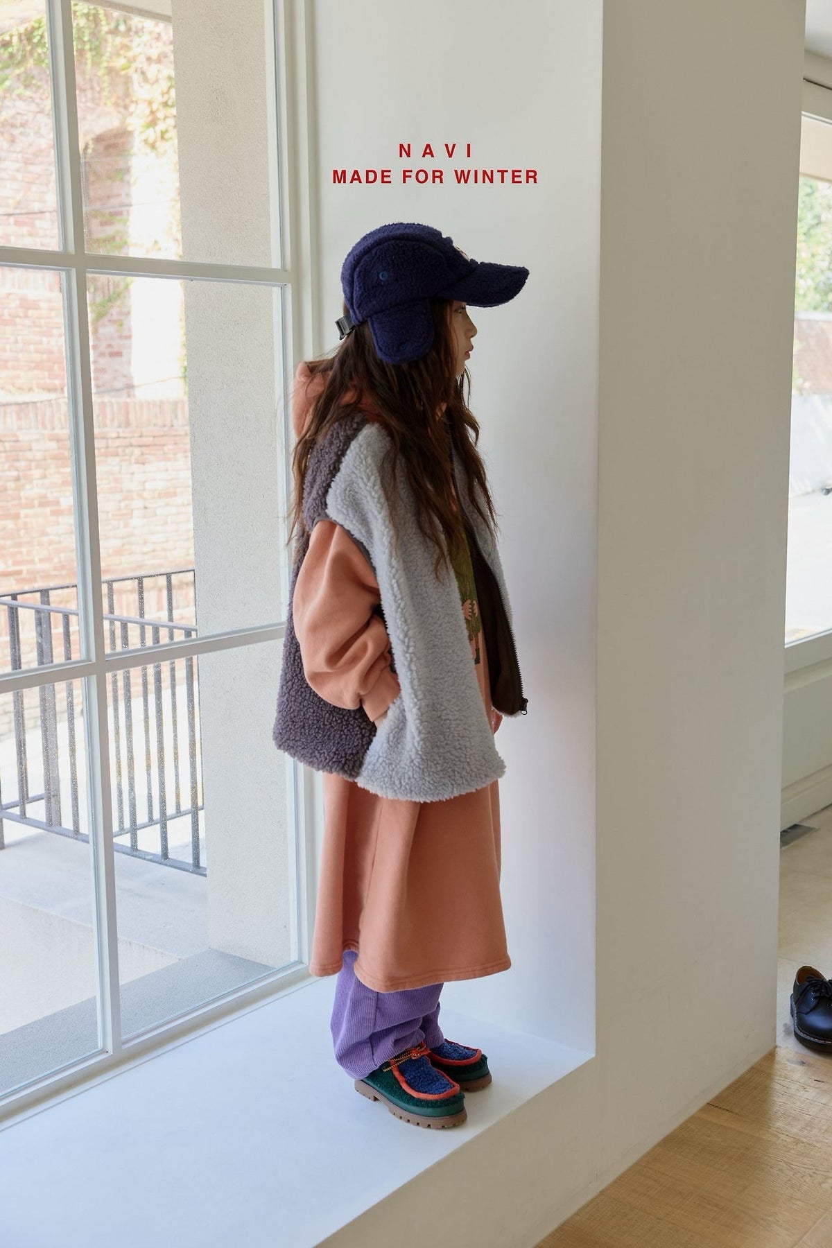 《予約》Dumble Fleece Vest / NAVI