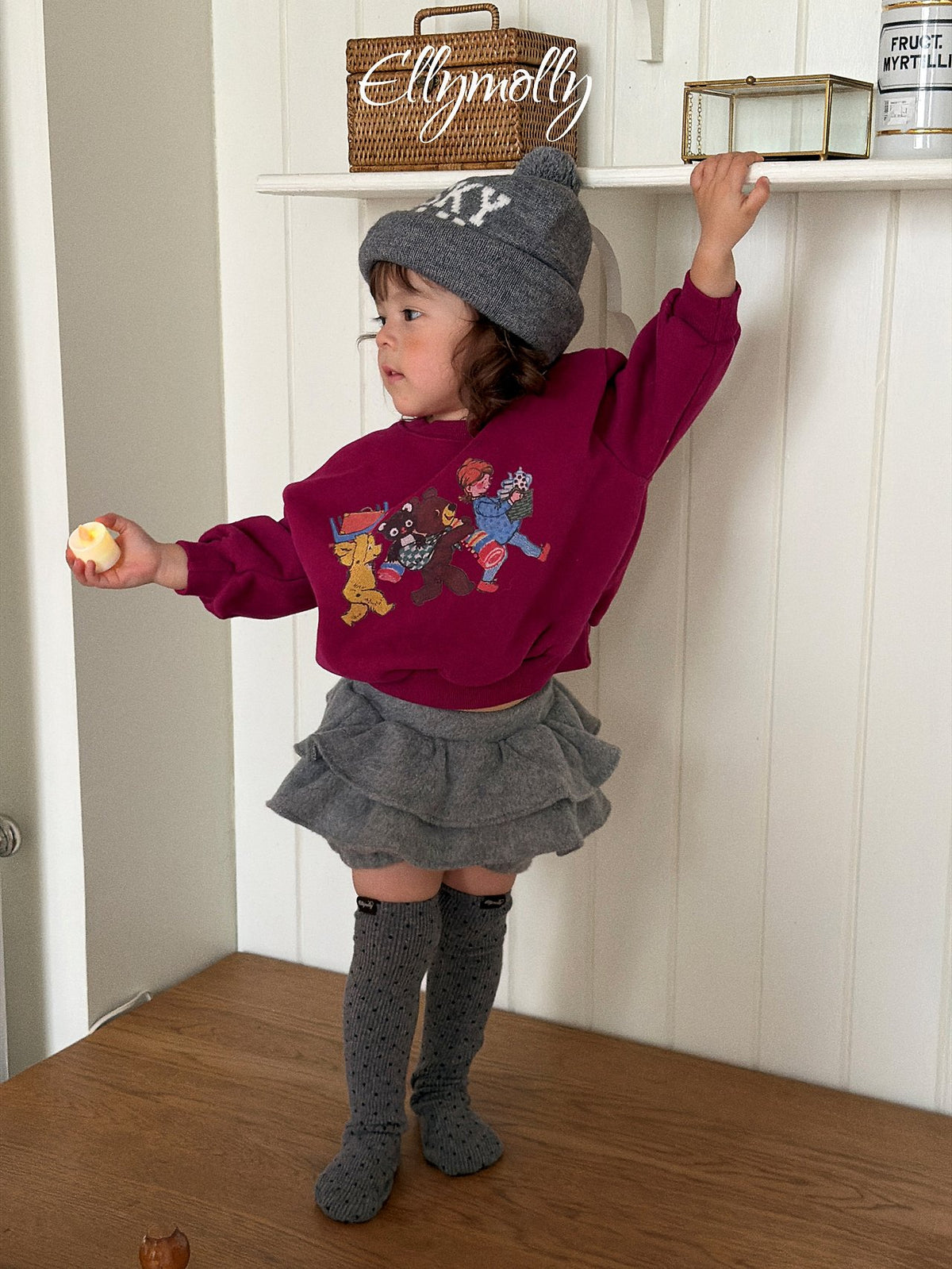 《予約》Market Friends Sweatshirt / ELLY MOLLY