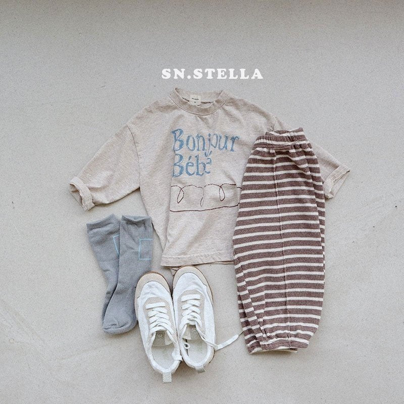 《予約》Waffle Stripe Pants / SN.STELLA