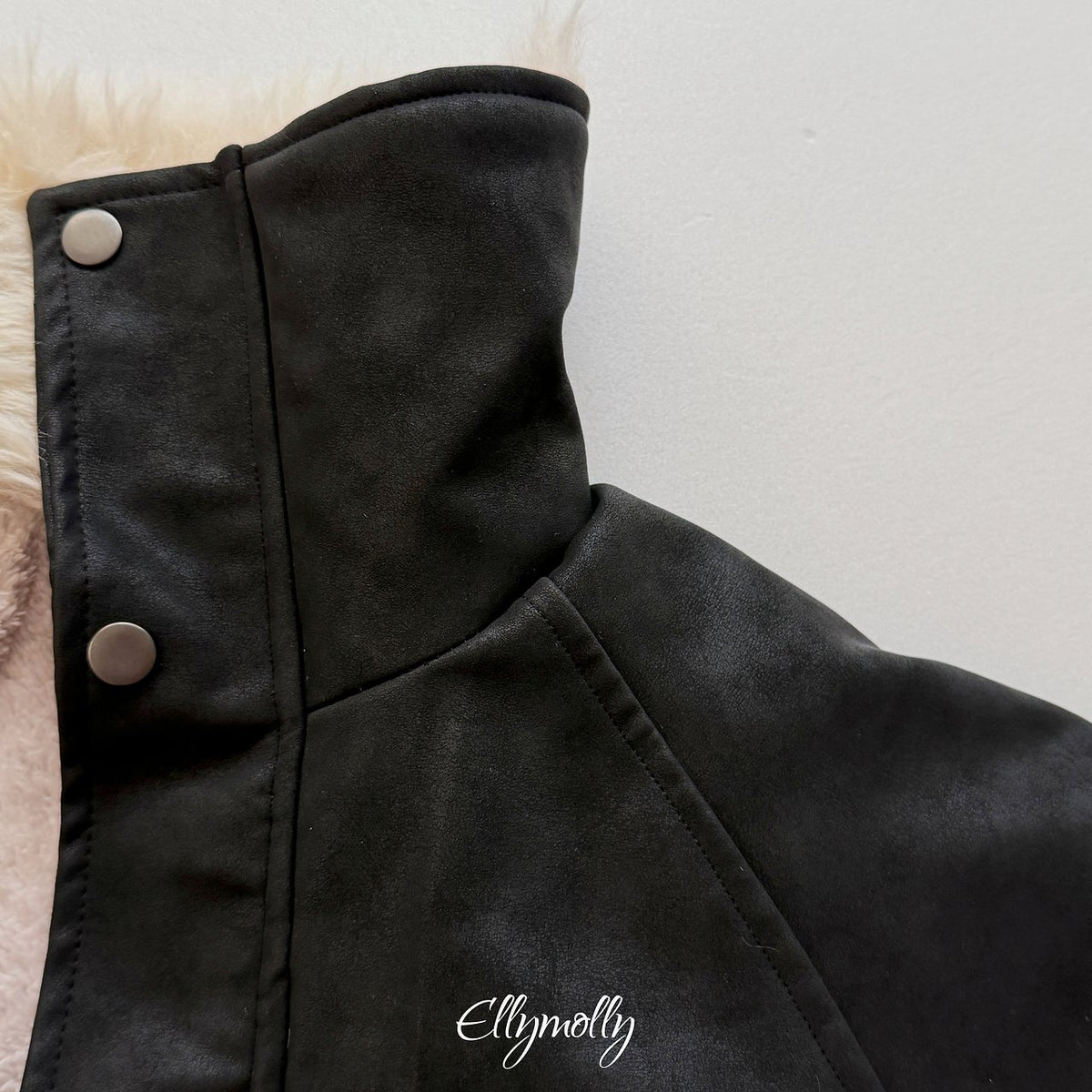 《予約》Big Collar Shearling Jacket / ELLY MOLLY